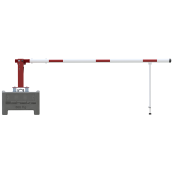 Mobile manual barrier | barrier arm length: 3000 mm | triangular lock and profile cylinder lock